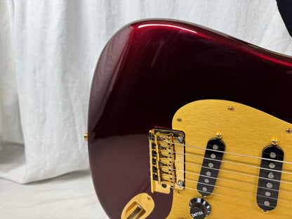 Fender Chuck Levin's Washington Music Center 60th Anniversary American Stratocaster Guitar 2018 -- 1 of 30!! - Bordeaux Metallic