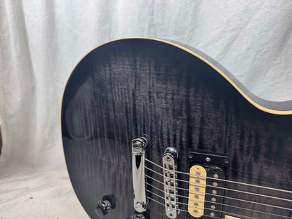 Gibson LPTP19E2CH3 Les Paul Traditional Pro V Flame Top Guitar with Case 2023 - Transcluent Ebony Burst