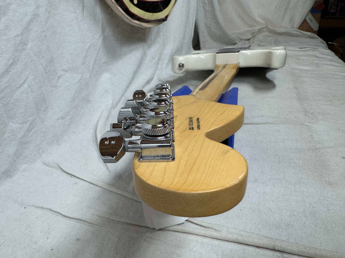 Fender American Performer Stratocaster Guitar with Rexylab Ultimate Strat upgrades/mods + Case 2023 - Arctic White / Rosewood fingerboard
