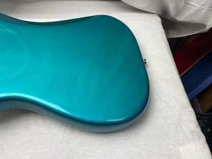 Fender PARTS Stratocaster - 1999 American Deluxe neck on 1983 Dan Smith-era Standard Strat body with Case - Transparent Teal