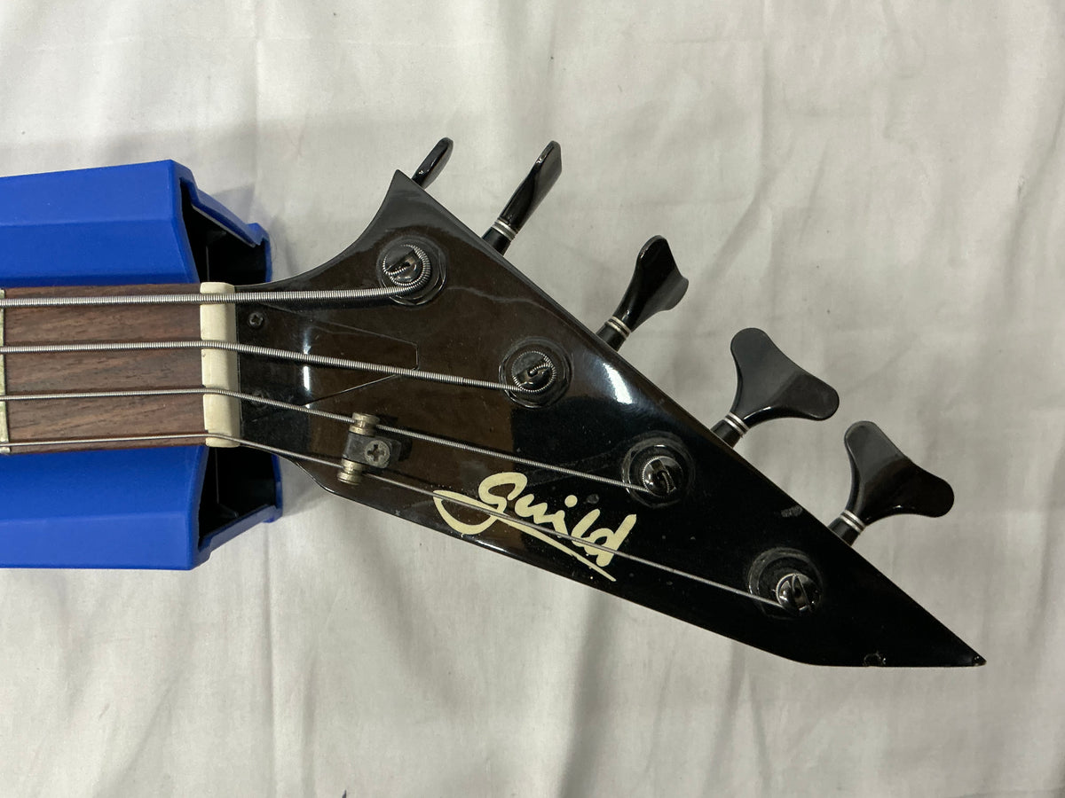 Guild Pilot Bass Guitar - Black - Pickups Replaced and Drop Tuner Added