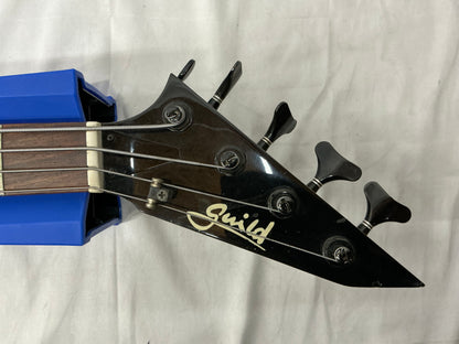 Guild Pilot Bass Guitar - Black - Pickups Replaced and Drop Tuner Added