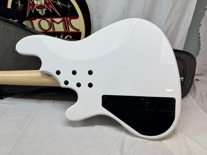 Cort Elrick NJS 4 njs4 4-string Bass with Gig Bag 2022 - White