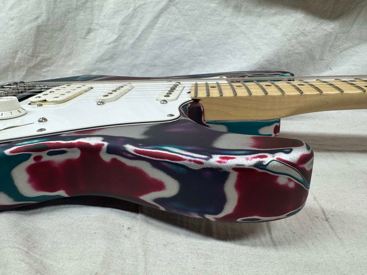 James Tyler Los Angeles Custom Shop Classic HSS S-style Guitar with Case - Psychedelic Vomit - s/n: 2158