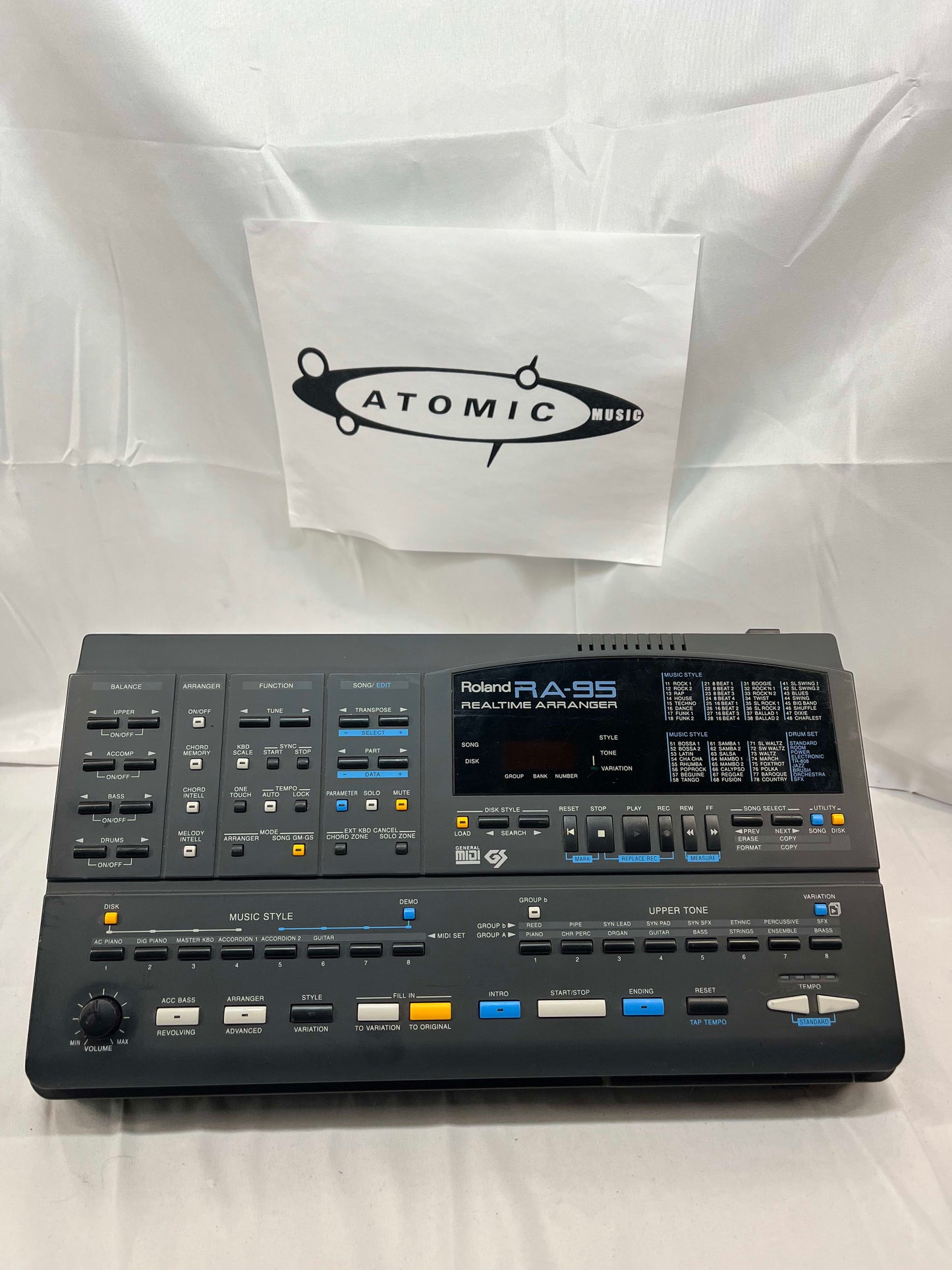 Roland RA-95 ra95 Arranger RealTime MIDI Sequencer with Power Supply 1995