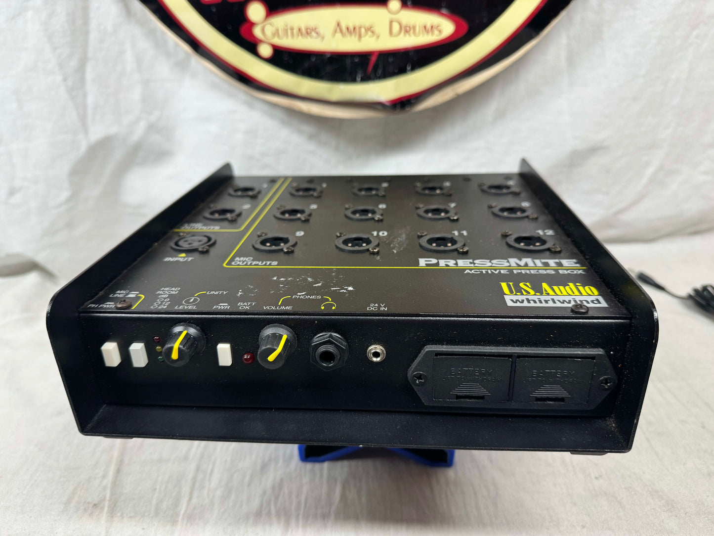 Whirlwind U.S. Audio PressMite press mite Active Press Box Mixer with Power Supply +Case
