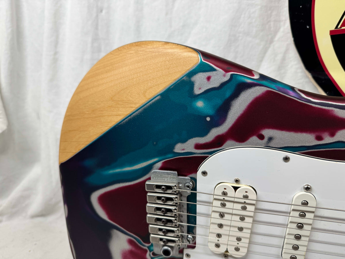 James Tyler Los Angeles Custom Shop Classic HSS S-style Guitar with Case - Psychedelic Vomit - s/n: 2158
