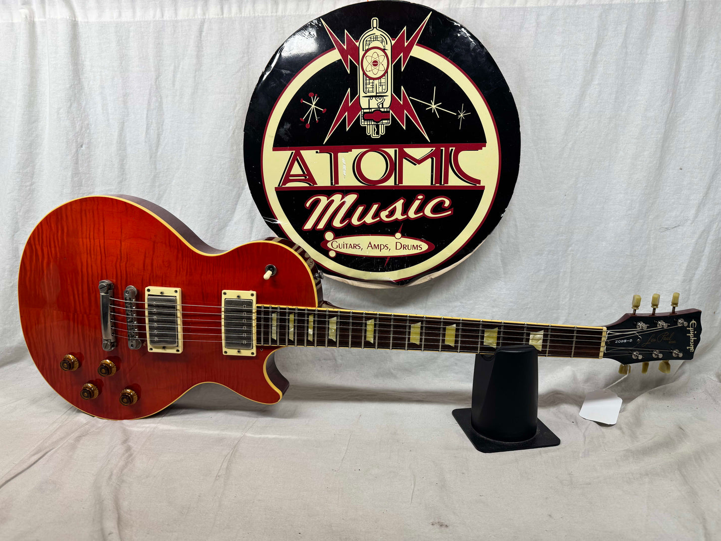 Epiphone Les Paul Guitar with Case - Open Book Headstock - MIJ Made In Japan