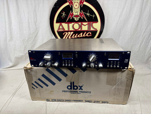 dbx Blue Series 786 Precision 2-Channel Microphone Preamplifier Rack with Box