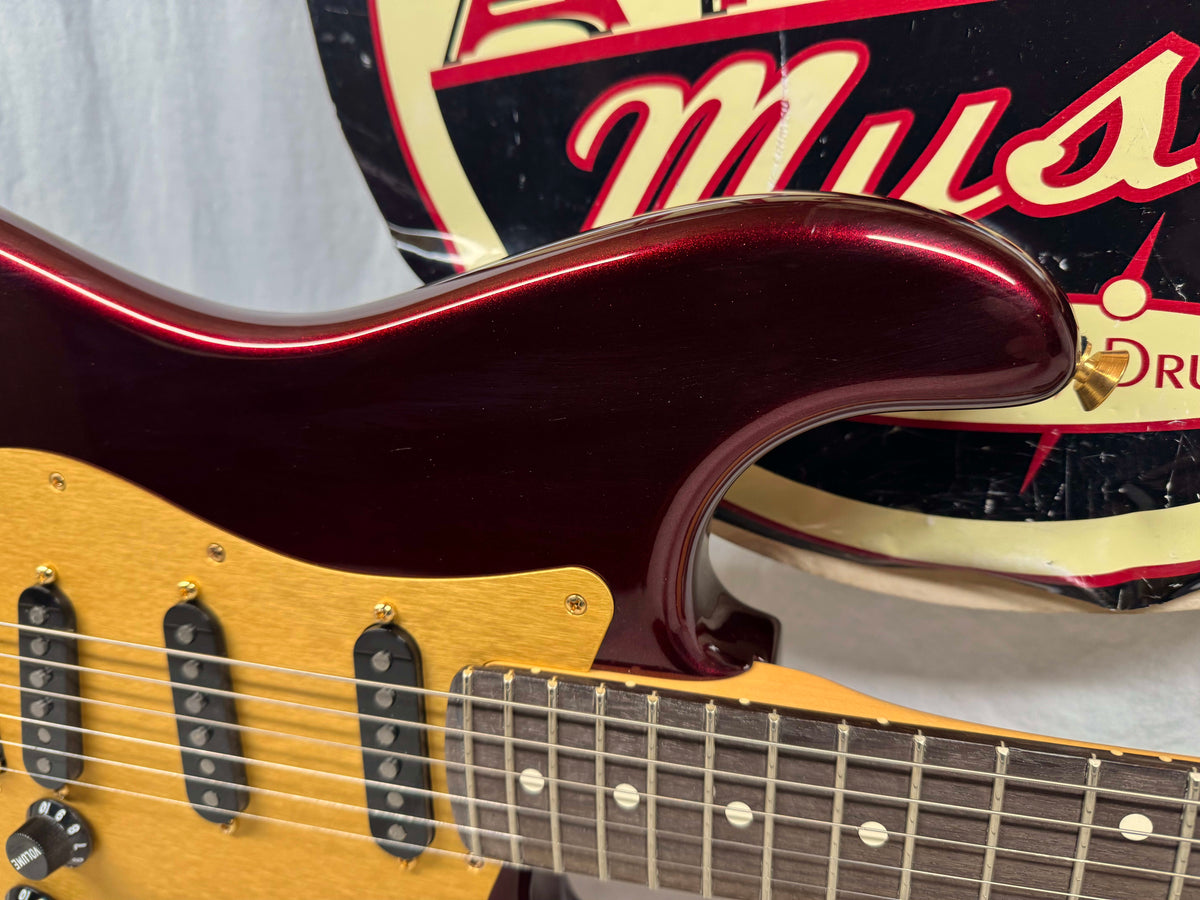 Fender Chuck Levin's Washington Music Center 60th Anniversary American Stratocaster Guitar 2018 -- 1 of 30!! - Bordeaux Metallic