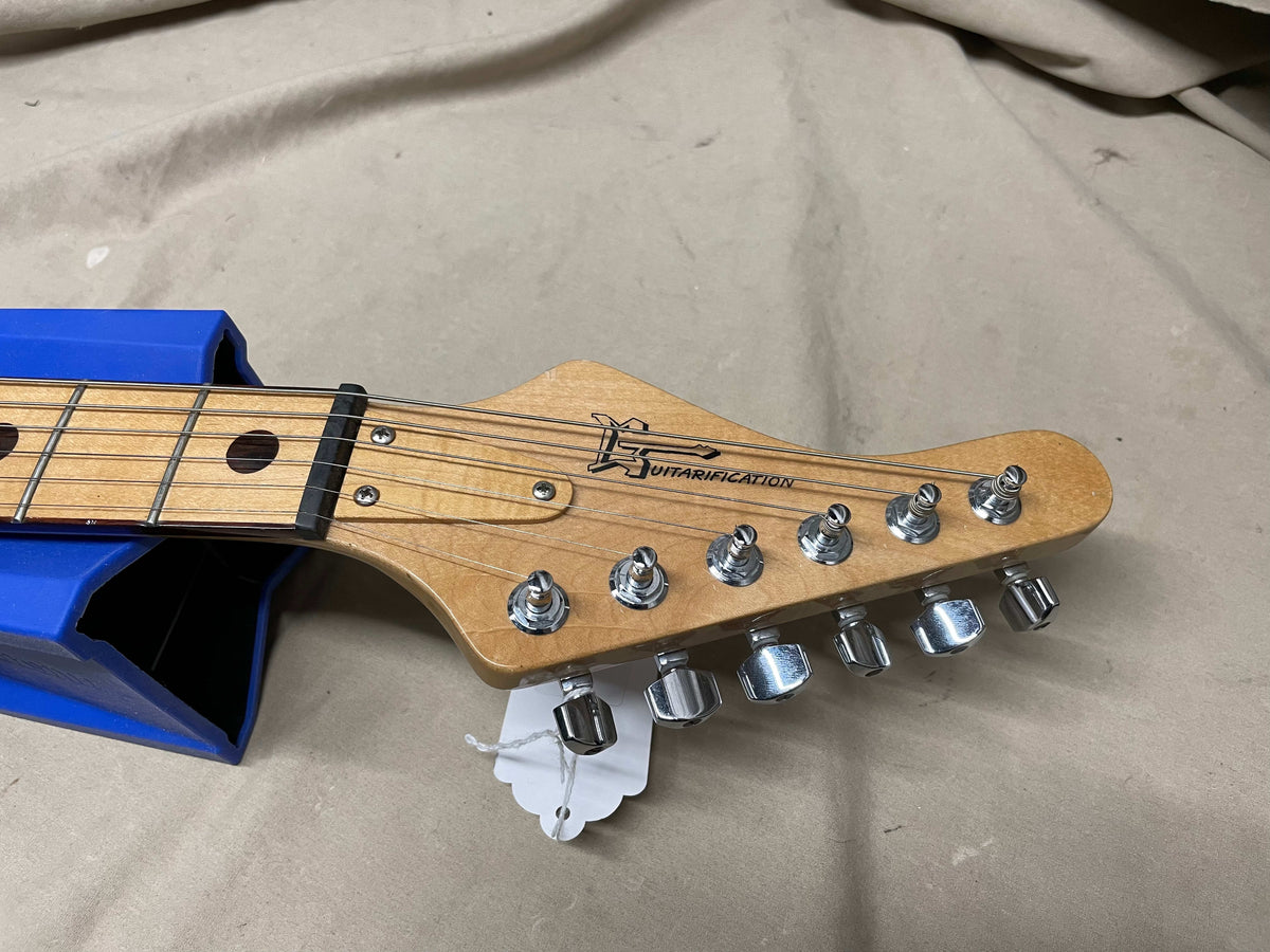 Guitarification Doublecut Electric Guitar - Black / Maple