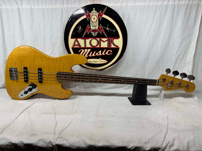 Fender Jazz Bass 4-string J-Bass - photo - Foto Flame - MIJ Made In Japan 1994 - 1995