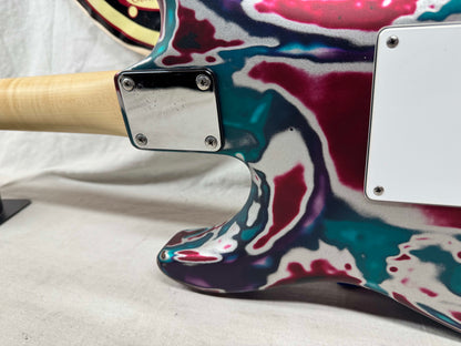 James Tyler Los Angeles Custom Shop Classic HSS S-style Guitar with Case - Psychedelic Vomit - s/n: 2158