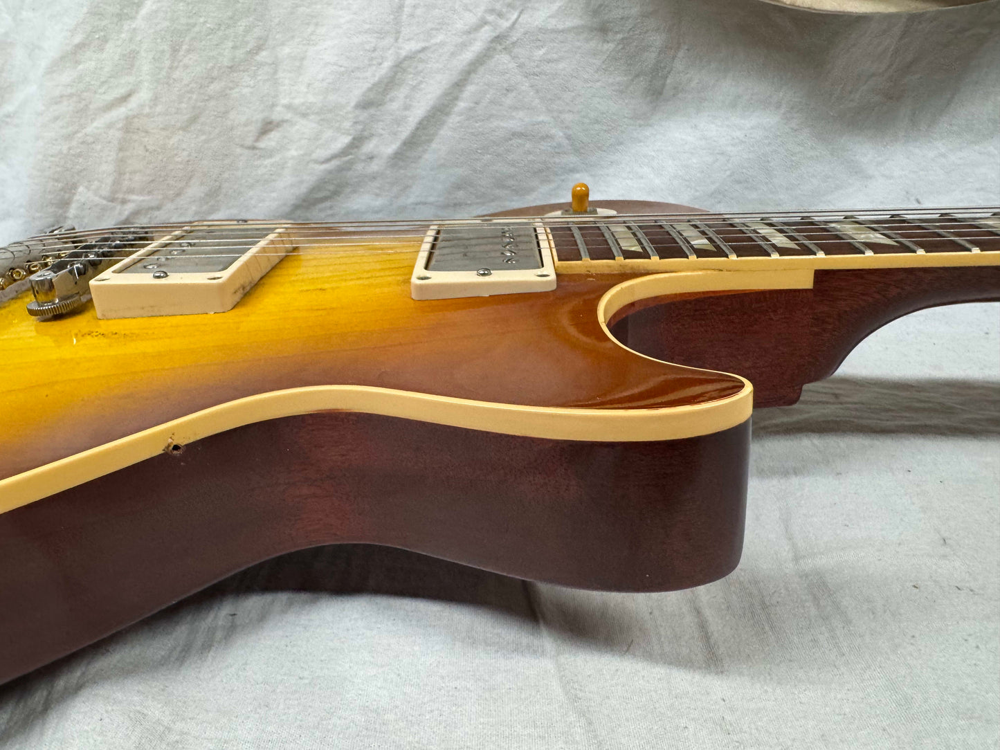 Gibson USA Custom Shop LPR8PVOITNH1 LPR8 '58 1958 Les Paul Plaintop VOS Reissue R8 Guitar with Case 2007 - Iced Tea Burst