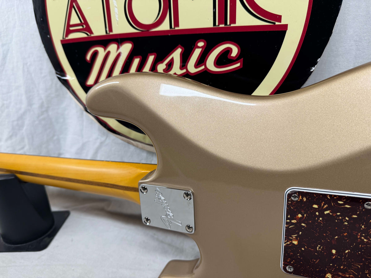 Parts Warmoth Alder body + 2022 Fender American Professional II neck Stratocaster Guitar with Case - Fire Mist Gold
