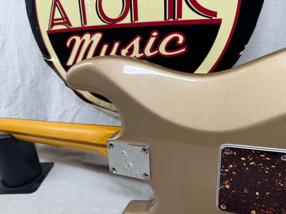 Parts Warmoth Alder body + 2022 Fender American Professional II neck Stratocaster Guitar with Case - Fire Mist Gold