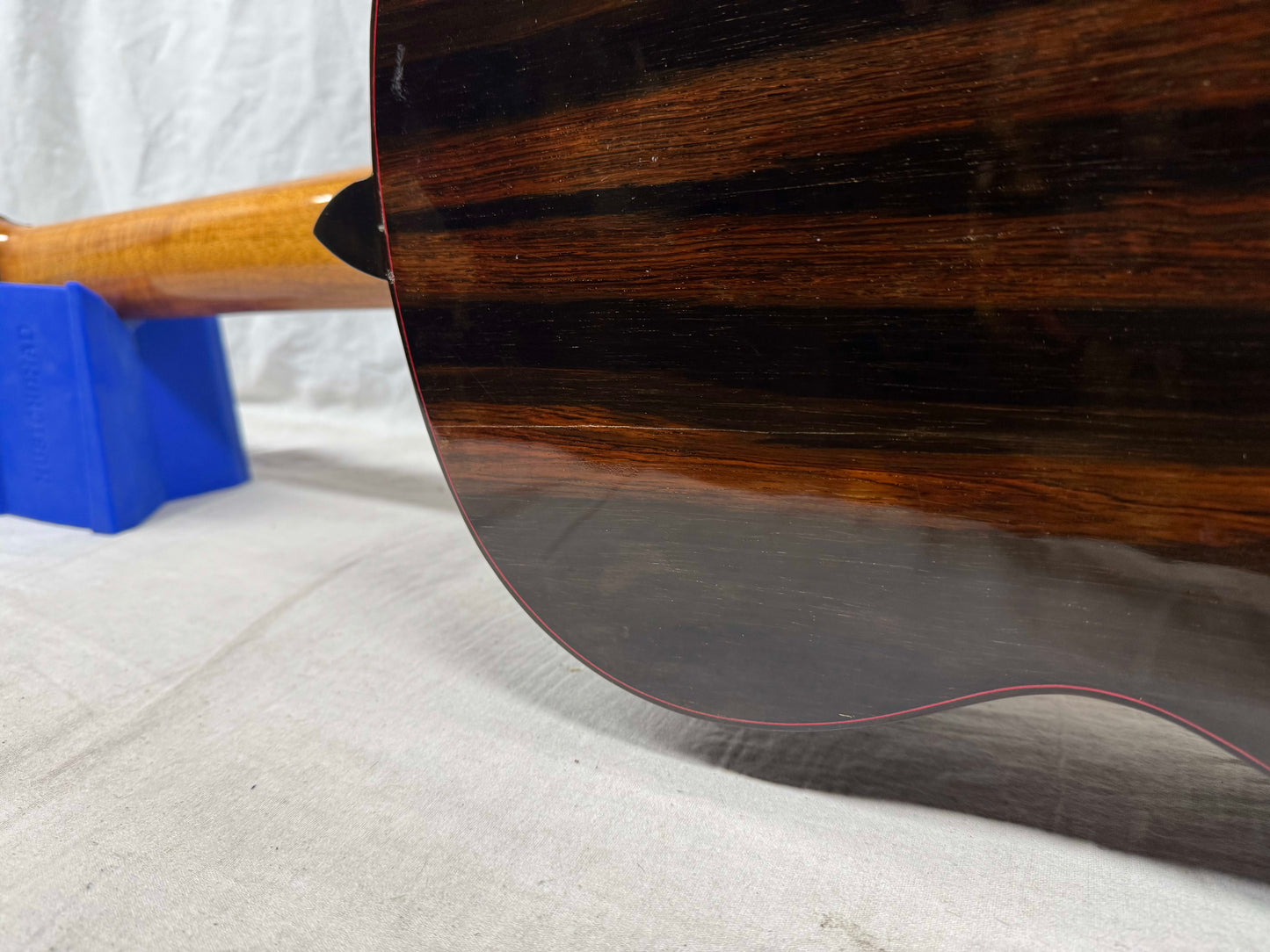Kevin Mathers Concert Classical Acoustic Guitar - crack/hole in top - with Case 2006
