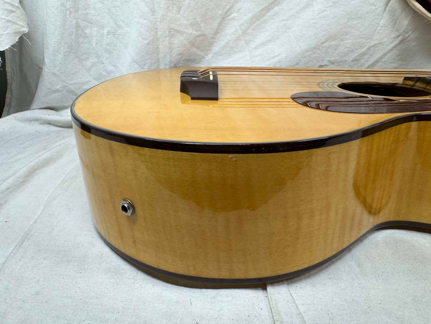 Sigma Guitars STB-ME Acoustic-Electric Bass with Case - MIK Made In Korea 1992 - Natural