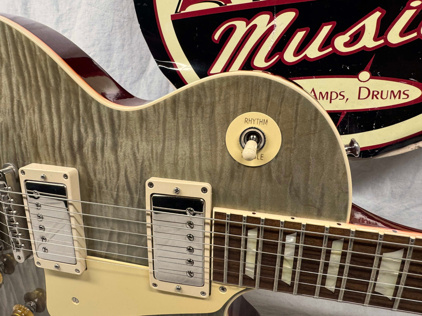 Gibson Custom Shop Les Paul Standard Rock Top Guitar with COA + Case 2017 - Fossilized Flamed Malechite