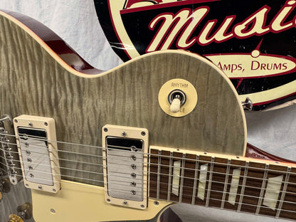 Gibson Custom Shop Les Paul Standard Rock Top Guitar with COA + Case 2017 - Fossilized Flamed Malechite