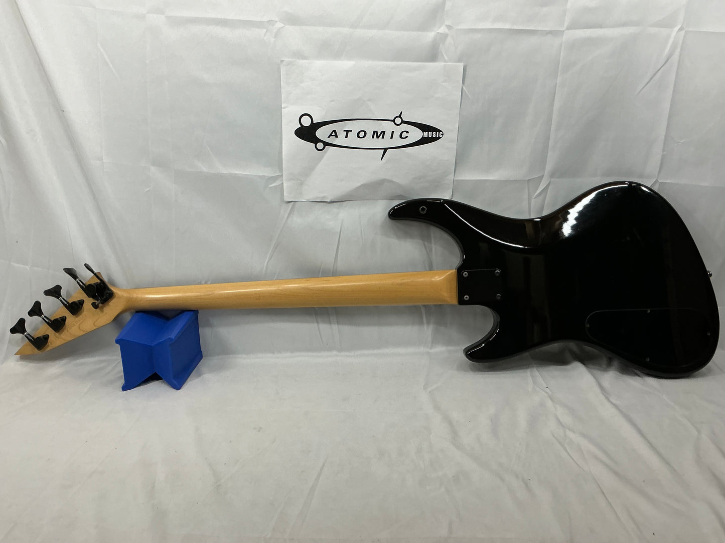 Guild Pilot Bass Guitar - Black - Pickups Replaced and Drop Tuner Added