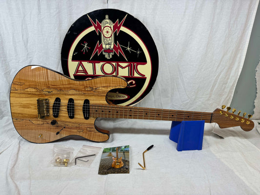 Warmoth S-style Guitar with Joe Barden Pickups by Houston Electric Guitar Jerry DeLue