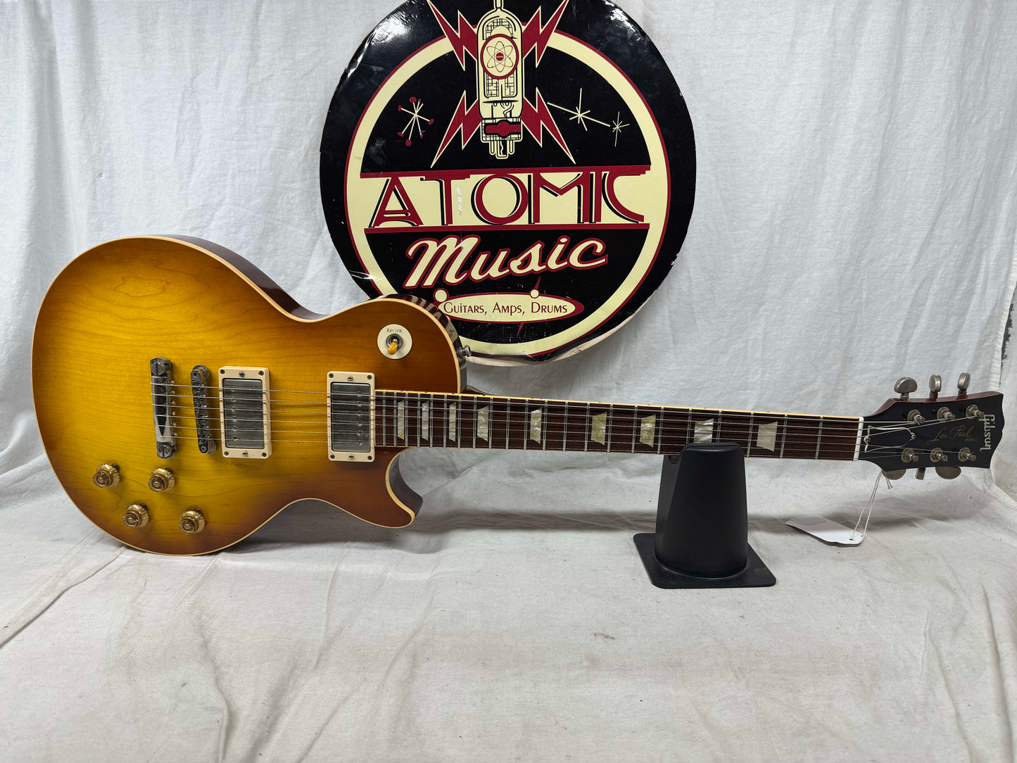 Gibson USA Custom Shop LPR8PVOITNH1 LPR8 '58 1958 Les Paul Plaintop VOS Reissue R8 Guitar with Case 2007 - Iced Tea Burst
