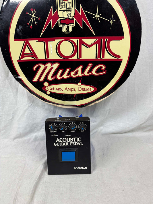 Rockman SR&D Tom Scholz Acoustic Guitar Pedal (blue button) - missing 1 battery cover