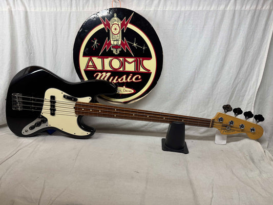 Fender American Standard Jazz Bass Fretless 4-string J-Bass 1996 - Black / Rosewood fingerboard