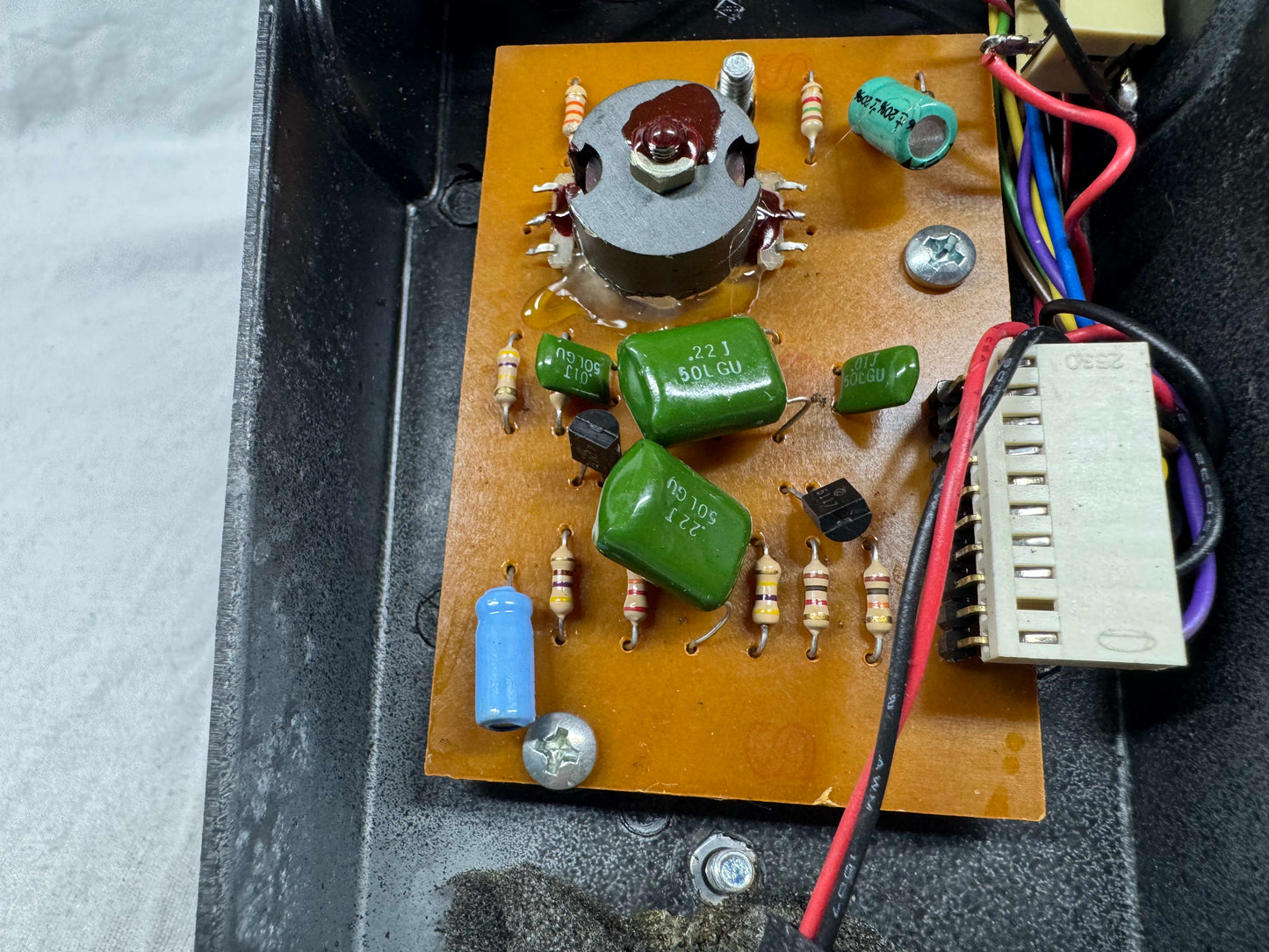 Dunlop GCB-95 gcb95 Cry Baby crybaby Wah Pedal - brown PCB  1980s - - missing rubber tread topper