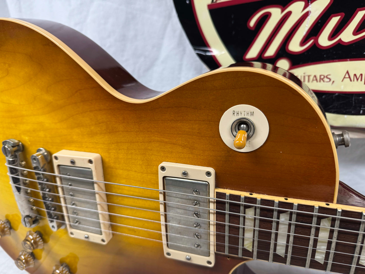 Gibson USA Custom Shop LPR8PVOITNH1 LPR8 '58 1958 Les Paul Plaintop VOS Reissue R8 Guitar with Case 2007 - Iced Tea Burst