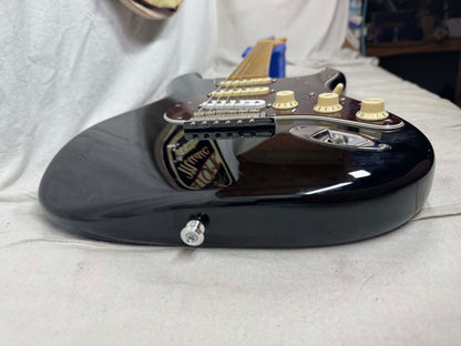Fender American Professional Stratocaster HSS (modified to SSS) Shawbucker Guitar with Case 2016 - Black / Maple neck