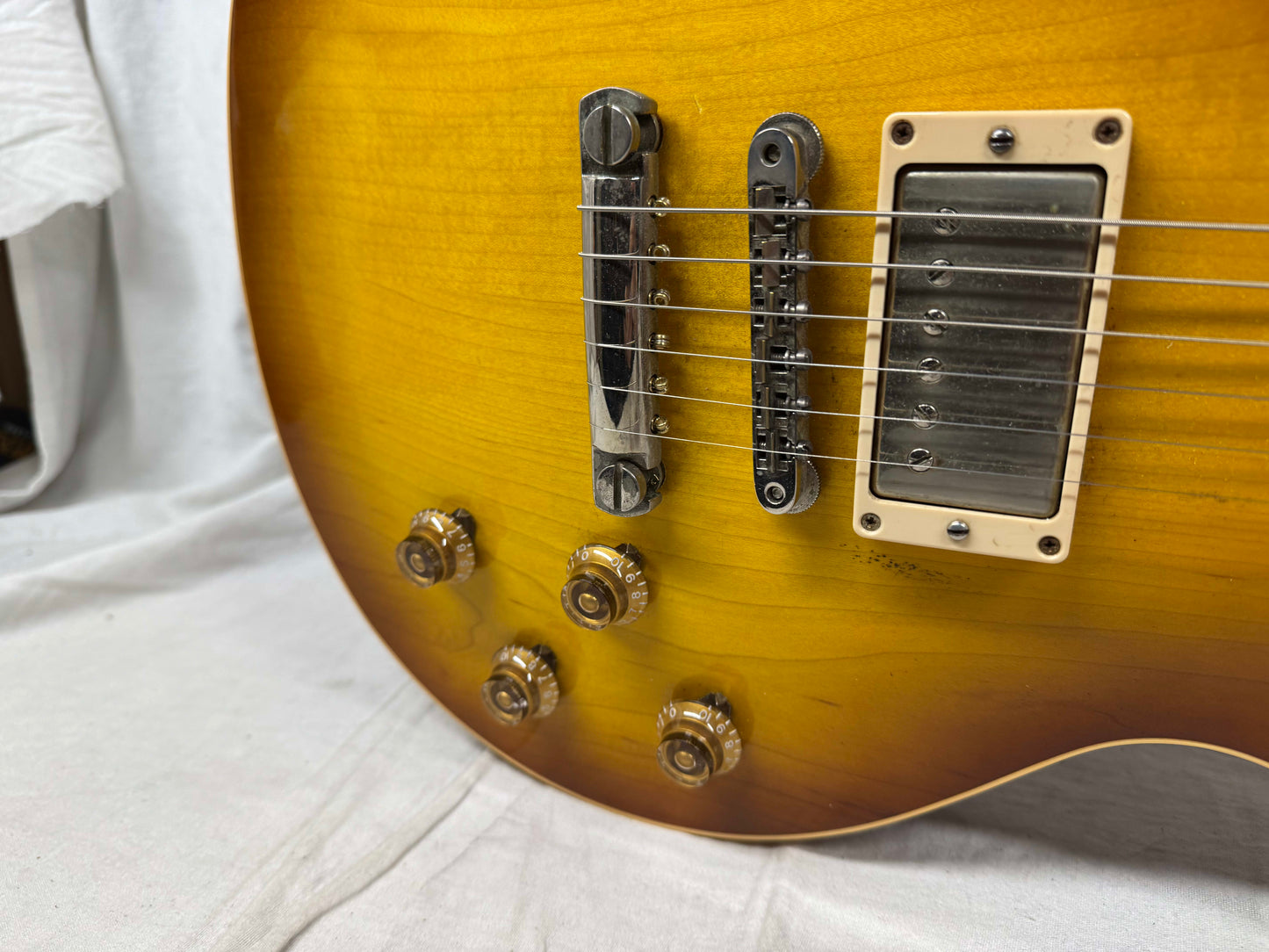 Gibson USA Custom Shop LPR8PVOITNH1 LPR8 '58 1958 Les Paul Plaintop VOS Reissue R8 Guitar with Case 2007 - Iced Tea Burst