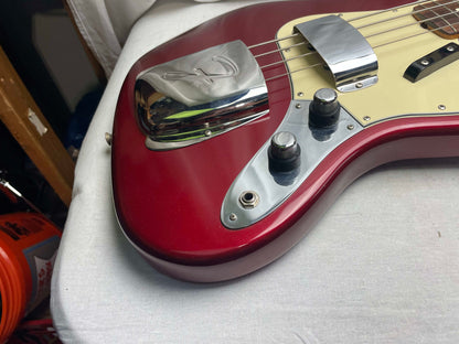 Fender American Jazz Bass '62 Reissue 4-string J-bass with Case 1989 - s/n V042407 with 1982 or 1988 Harness - Candy Apple Red / Rosewood fingerboard
