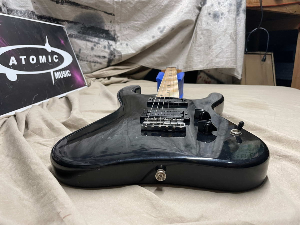 Guitarification Doublecut Electric Guitar - Black / Maple