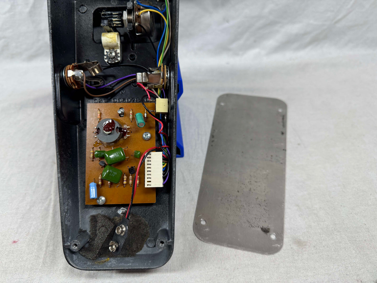Dunlop GCB-95 gcb95 Cry Baby crybaby Wah Pedal - brown PCB  1980s - - missing rubber tread topper
