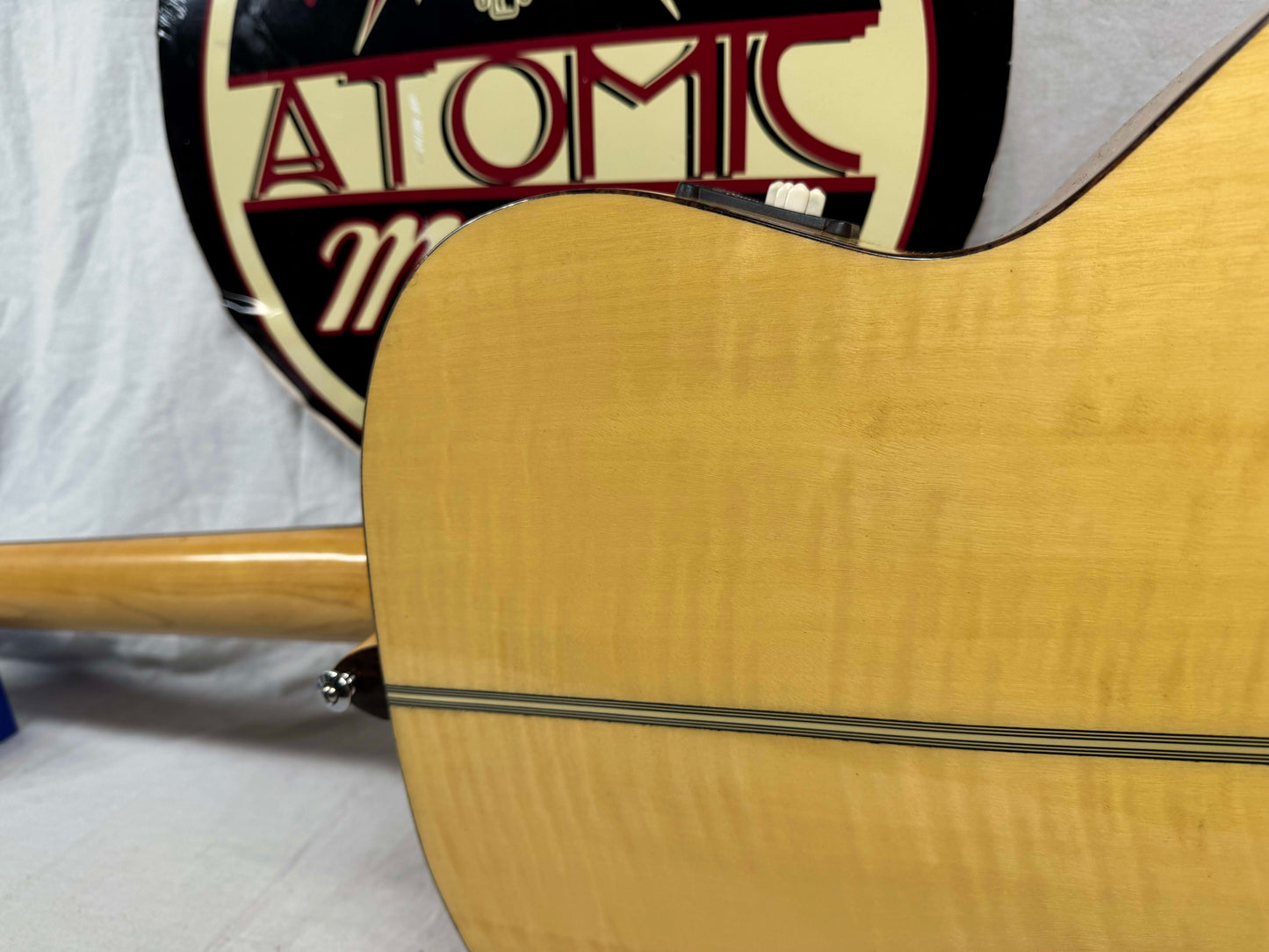 Sigma Guitars STB-ME Acoustic-Electric Bass with Case - MIK Made In Korea 1992 - Natural