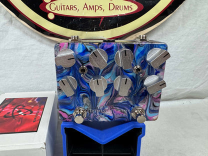 Atomic Tone Art Series Triptych Twins Boost / Overdrive / Distortion / Fuzz Pedal with Box