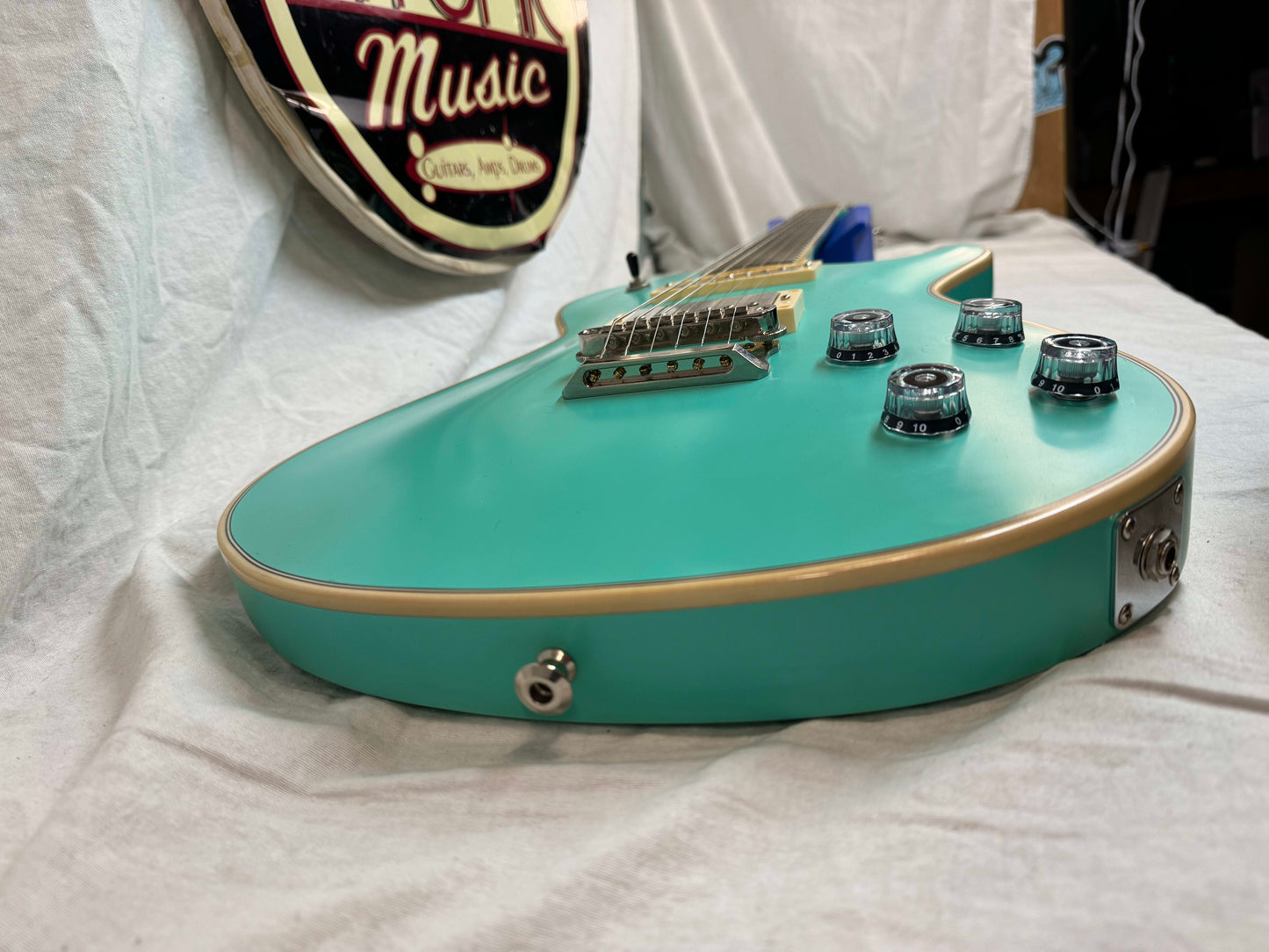 Knaggs DR-DOUG Doug Rappoport Signature Model Kenai Singlecut Guitar with Case - Sea Foam Green