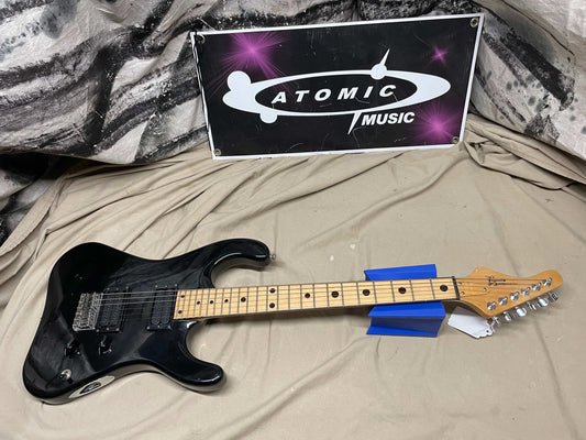 Guitarification Doublecut Electric Guitar - Black / Maple