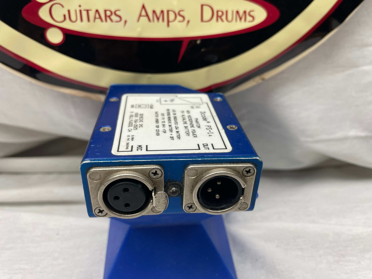 Denecke Dcode PS-1A PS-1 A Microphone Phantom Power Supply - Blue