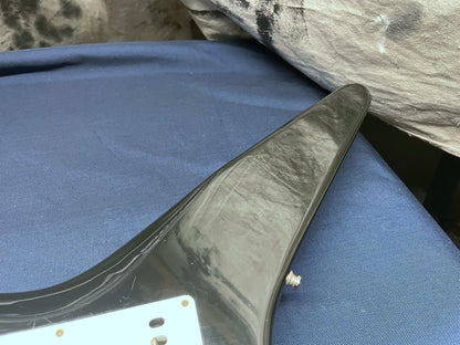 Kramer USA Voyager Series Guitar - modified! 1980s - Black with Lightning Bolt