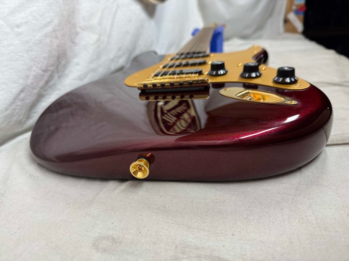 Fender Chuck Levin's Washington Music Center 60th Anniversary American Stratocaster Guitar 2018 -- 1 of 30!! - Bordeaux Metallic