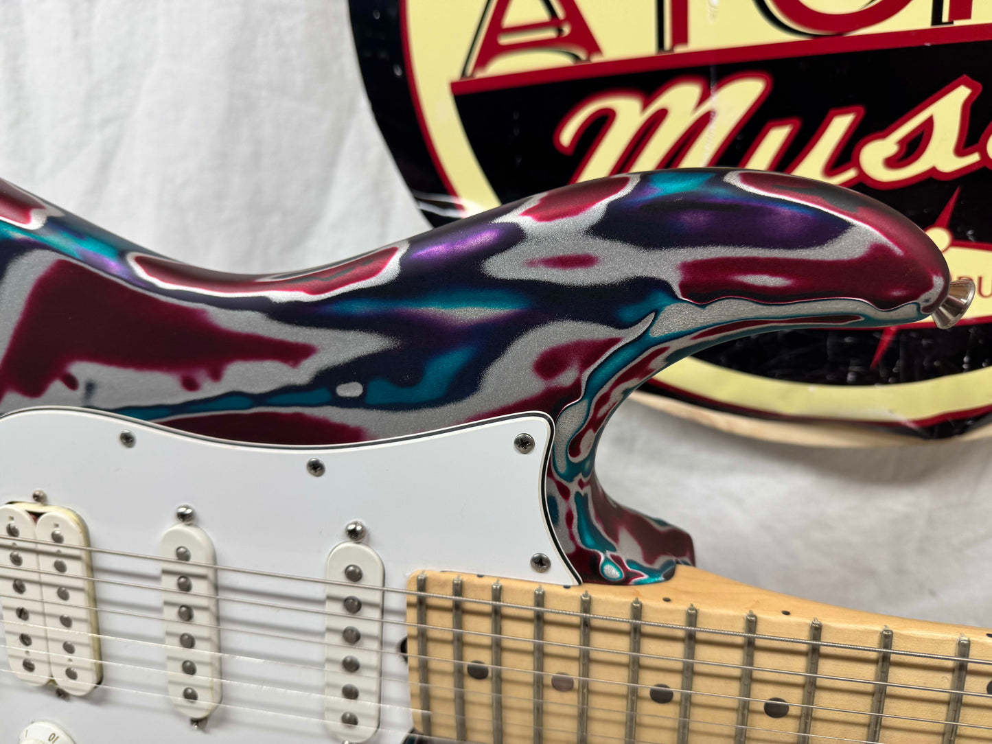 James Tyler Los Angeles Custom Shop Classic HSS S-style Guitar with Case - Psychedelic Vomit - s/n: 2158