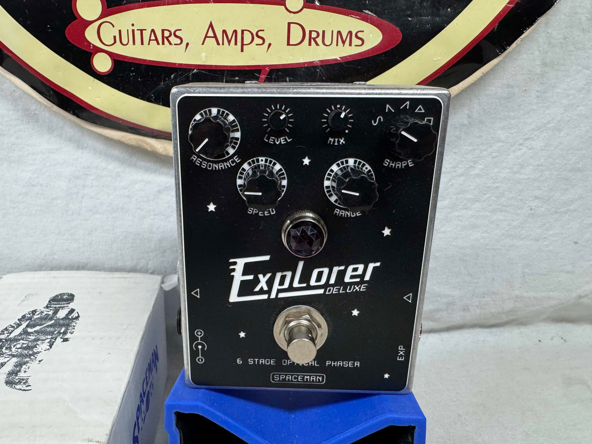 Spaceman Explorer Deluxe 6 Stage Optical Phaser Phase Shifter Pedal with Box