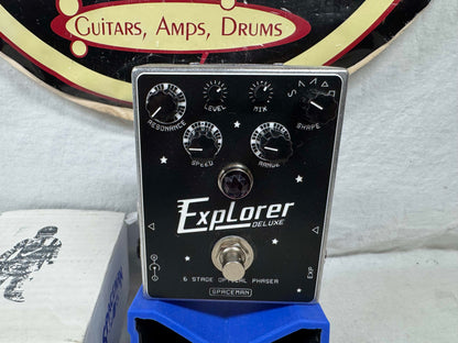 Spaceman Explorer Deluxe 6 Stage Optical Phaser Phase Shifter Pedal with Box