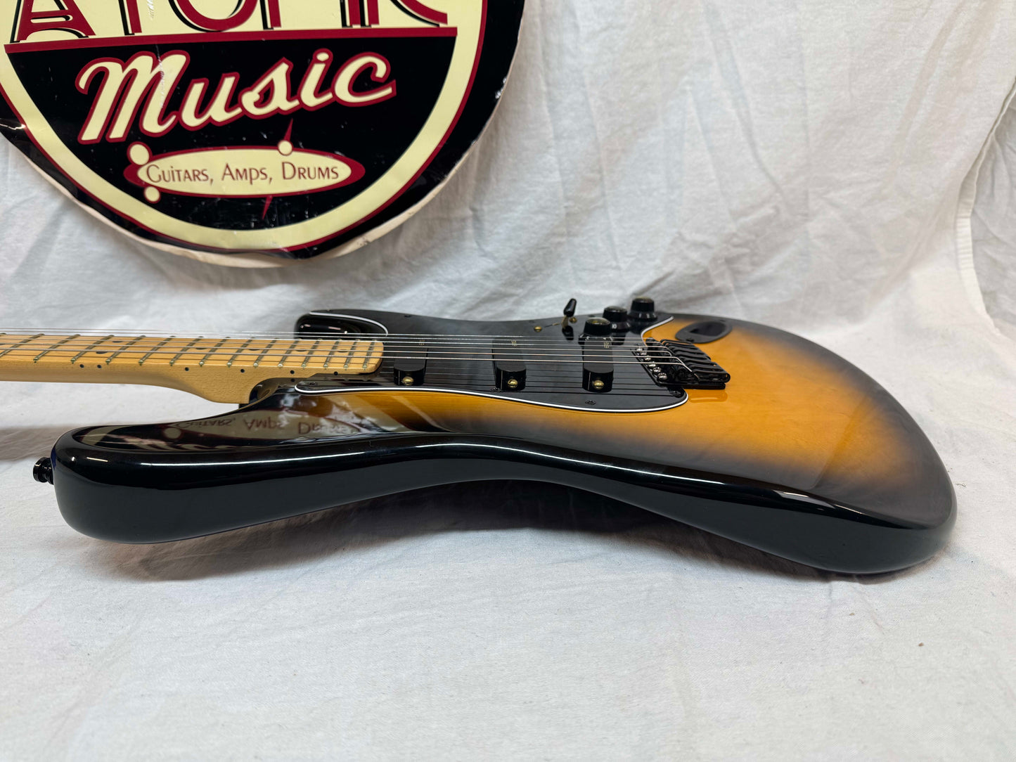 Parts 2012 Fender American Deluxe Stratocaster Neck on Unknown Body with SKB Case