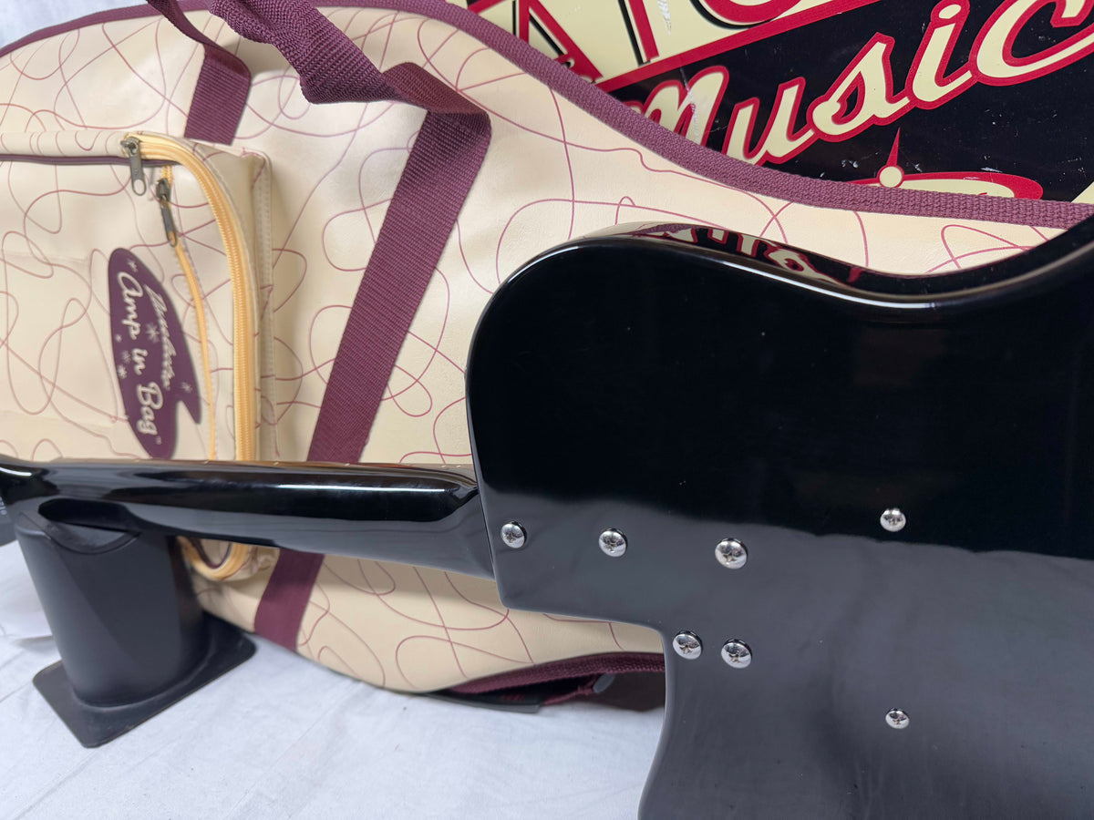 Danelectro '56 U2 Pro Guitar with Gig Bag Reissue - Black