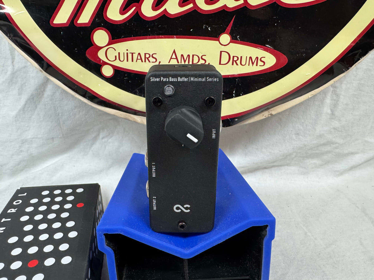 One Control Minimal Series Silver Para Bass Buffer Pedal with Box