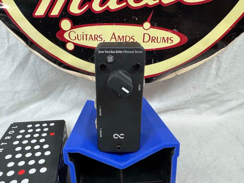 One Control Minimal Series Silver Para Bass Buffer Pedal with Box - Image 3